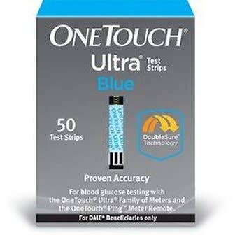 OneTouch Ultra Diabetic Test Strips - Blue