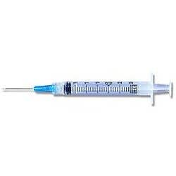 3 mL Luer-Lok Syringe 25g x 1-1/2" PrecisionGlide Detachable Needle - Box of 100