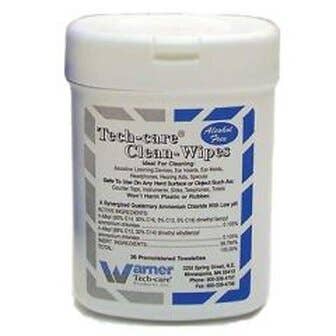 Tech-Care Clean Wipes for Hearing Aids  - Pack of 160