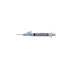 3 mL BD SafetyGlide Syringe with 23g x 1" - Box of 50