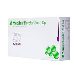 Mepilex Border Post-Op Adhesive with Border Foam Dressing, Rectangle Sterile