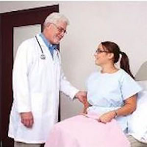 Catheter Patient with Doctor