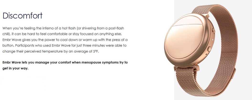 Manage comfort during menopause symptoms